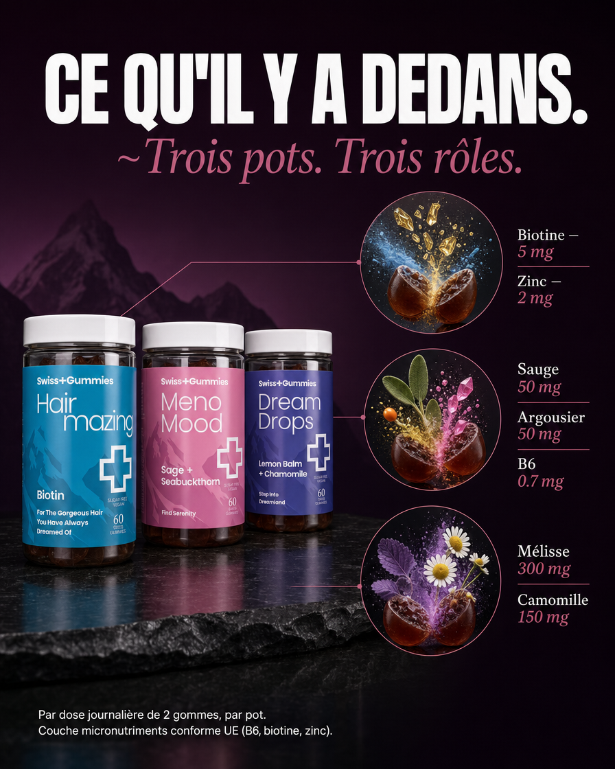 Menopause Stack — Hairmazing + MenoMood + DreamDrops — FR — carousel-2-whats-inside