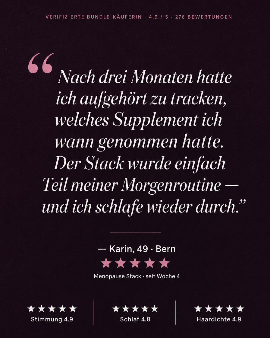 Menopause Stack — Hairmazing + MenoMood + DreamDrops — DE — carousel-5-testimonials