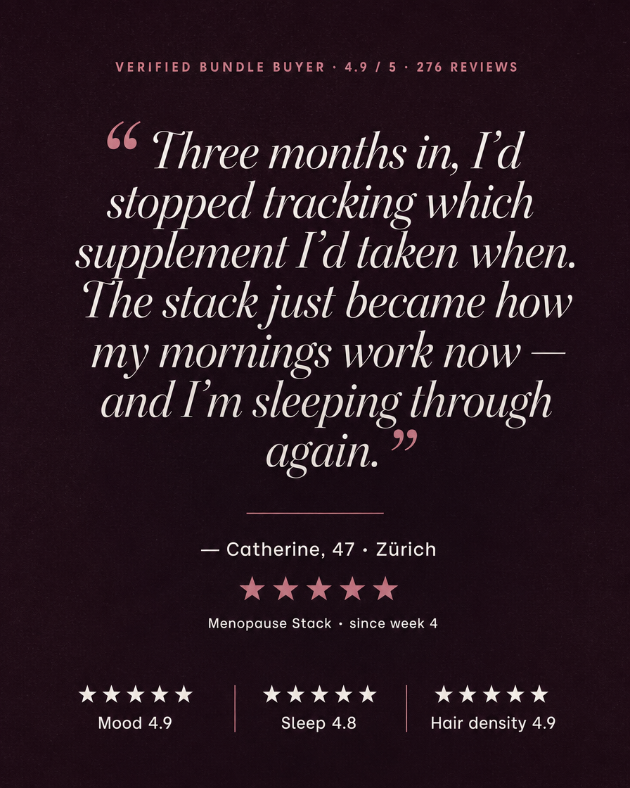 Menopause Stack — Hairmazing + MenoMood + DreamDrops — carousel-5-testimonials