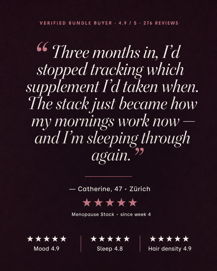 Menopause Stack — Hairmazing + MenoMood + DreamDrops — carousel-5-testimonials