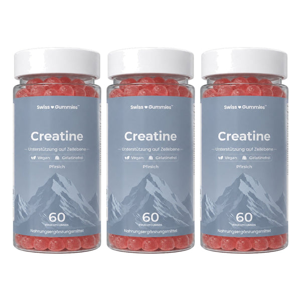Creatine gummies 3-pack: three jars
