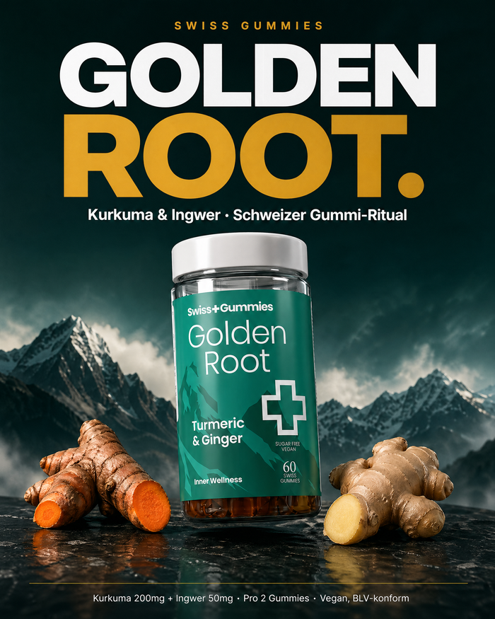 Swiss Gummies Golden Root – Kurkuma & Ingwer Gummies aus der Schweiz