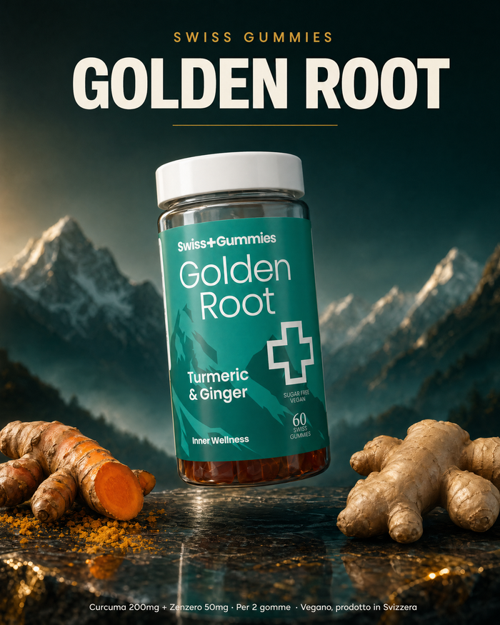 Swiss Gummies Golden Root – gomme svizzere al curcuma e zenzero