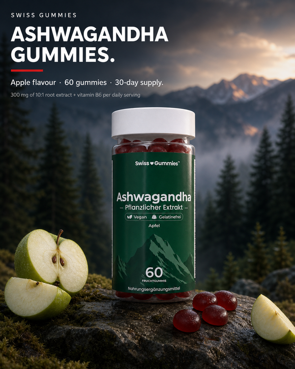 Ashwagandha – gummies with 300 mg of root extract and vitamin B6