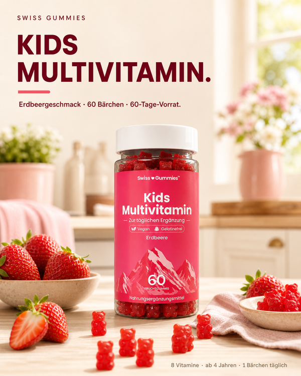 Kids Multivitamin – Fruchtgummis mit 8 ausgewählten Vitaminen