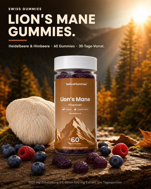 Lion’s Mane – Fruchtgummis mit 500 mg Hericium-Extrakt