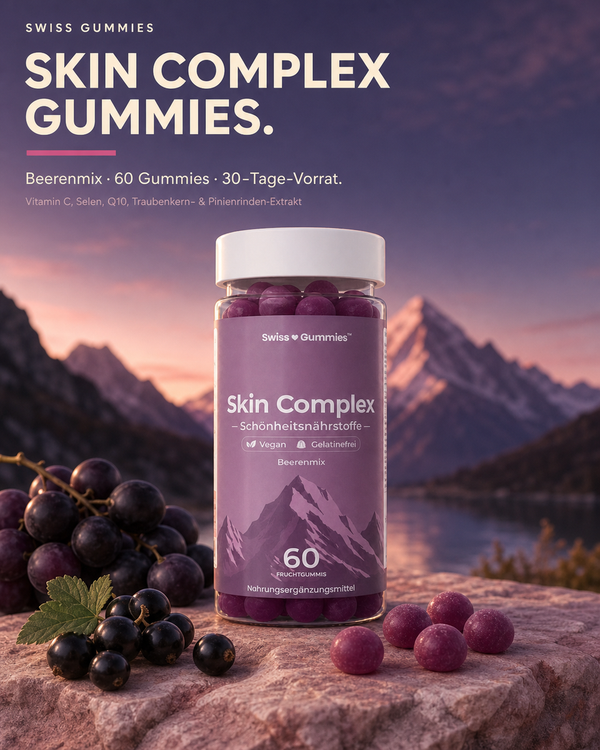 Skin Complex – Fruchtgummis mit Vitamin C, Selen und Pflanzenextrakten