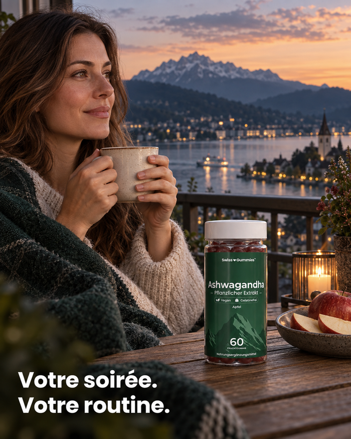 Swiss Gummies Ashwagandha: Votre soirée. Votre routine.