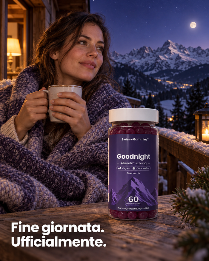 Swiss Gummies Goodnight: Fine giornata. Ufficialmente.
