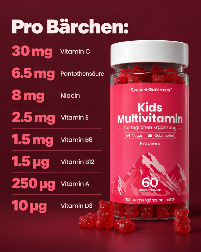 Swiss Gummies Kids Multivitamin: Pro Bärchen: