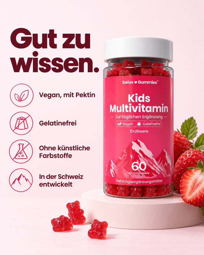 Swiss Gummies Kids Multivitamin: Gut zu wissen.