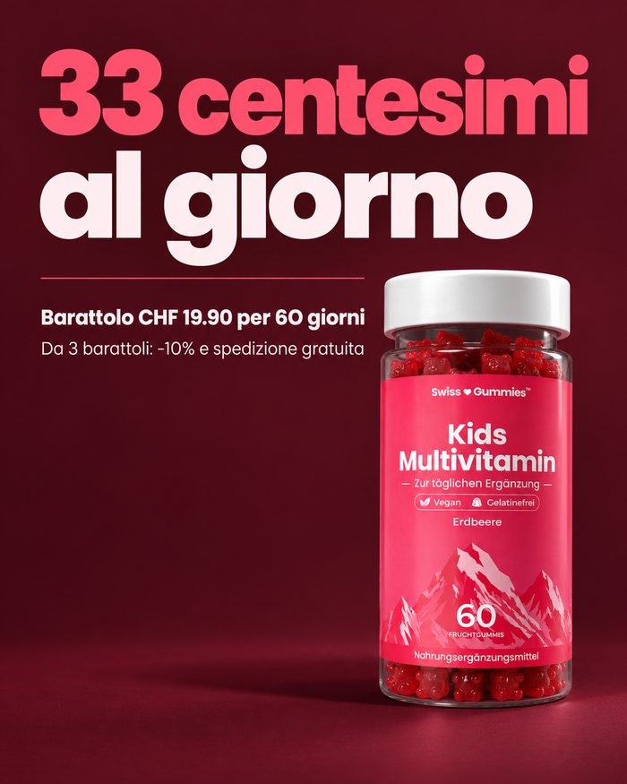 Swiss Gummies Kids Multivitamin: 33 centesimi al giorno Barattolo CHF 19.90 per 60 giorni