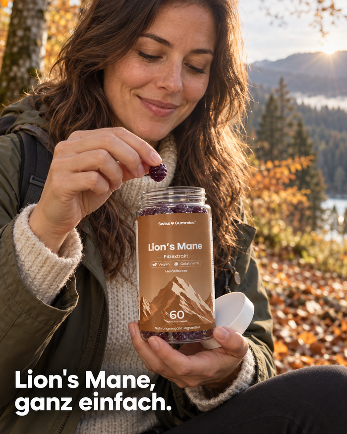 Swiss Gummies Lion's Mane: Lion's Mane, ganz einfach.