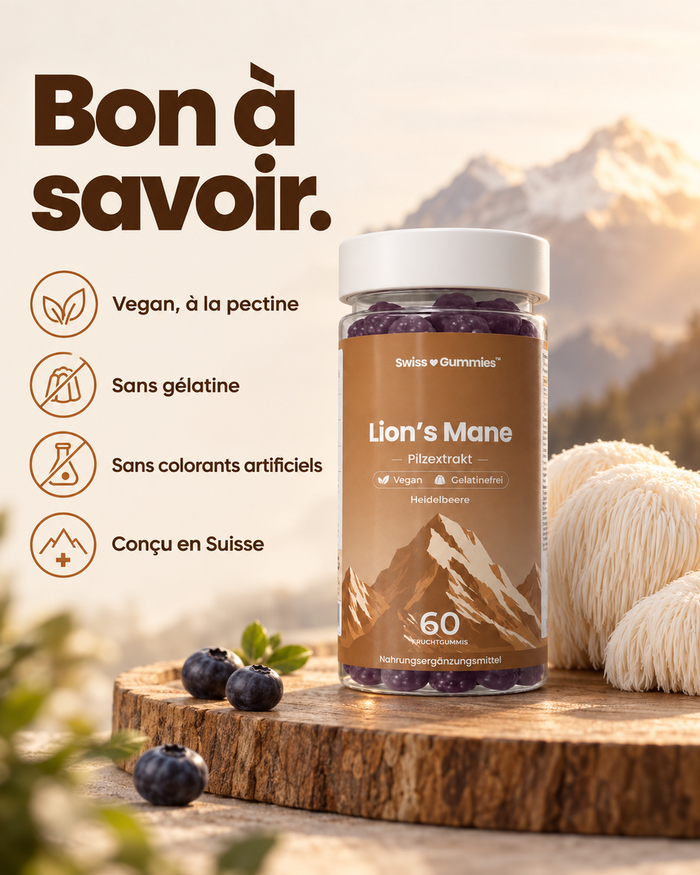 Swiss Gummies Lion's Mane: Bon à savoir.