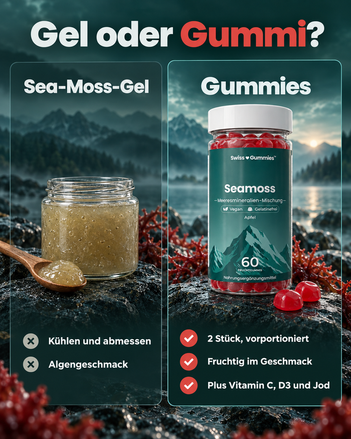 Swiss Gummies Seamoss: Gel oder Gummi?