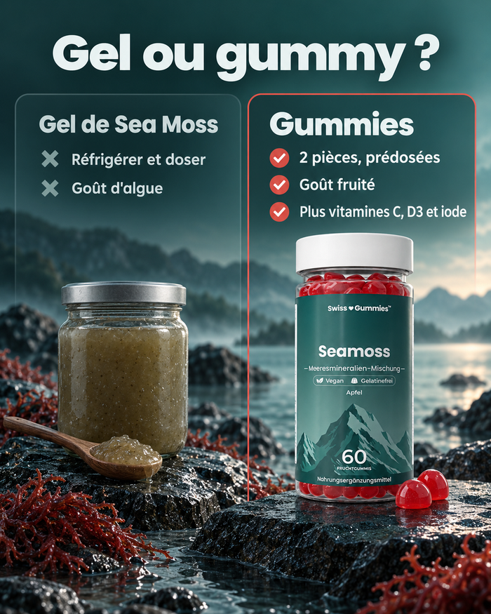 Swiss Gummies Seamoss: Gel ou gummy ?