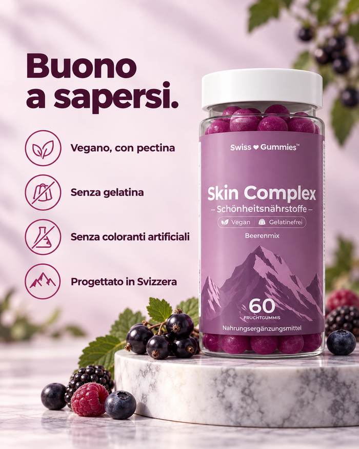 Swiss Gummies Skin Complex: Buono a sapersi.