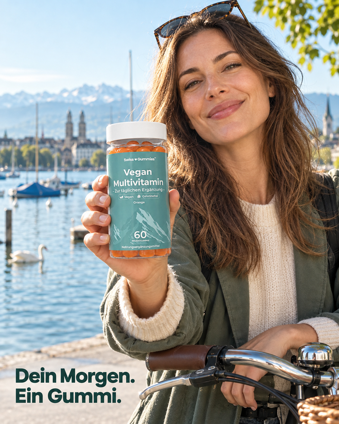 Swiss Gummies Vegan Multivitamin: Dein Morgen. Ein Gummi.