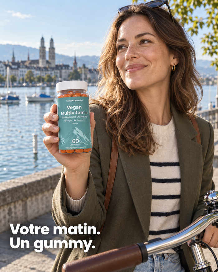 Swiss Gummies Vegan Multivitamin: Votre matin. Un gummy.