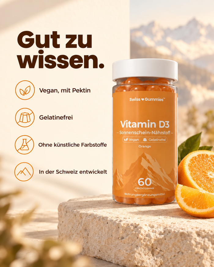 Swiss Gummies Vitamin D3: Gut zu wissen.