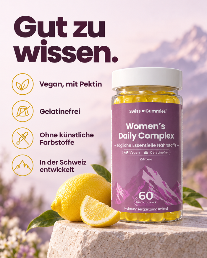 Swiss Gummies Women's Daily Complex: Gut zu wissen.