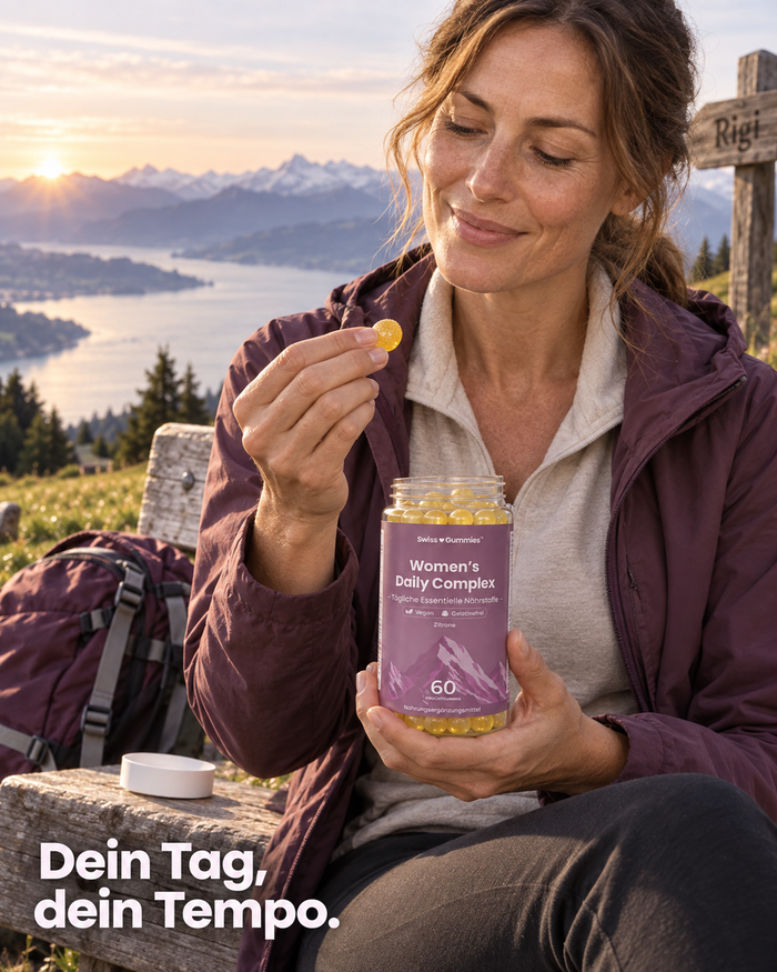 Swiss Gummies Women's Daily Complex: Dein Tag, dein Tempo.