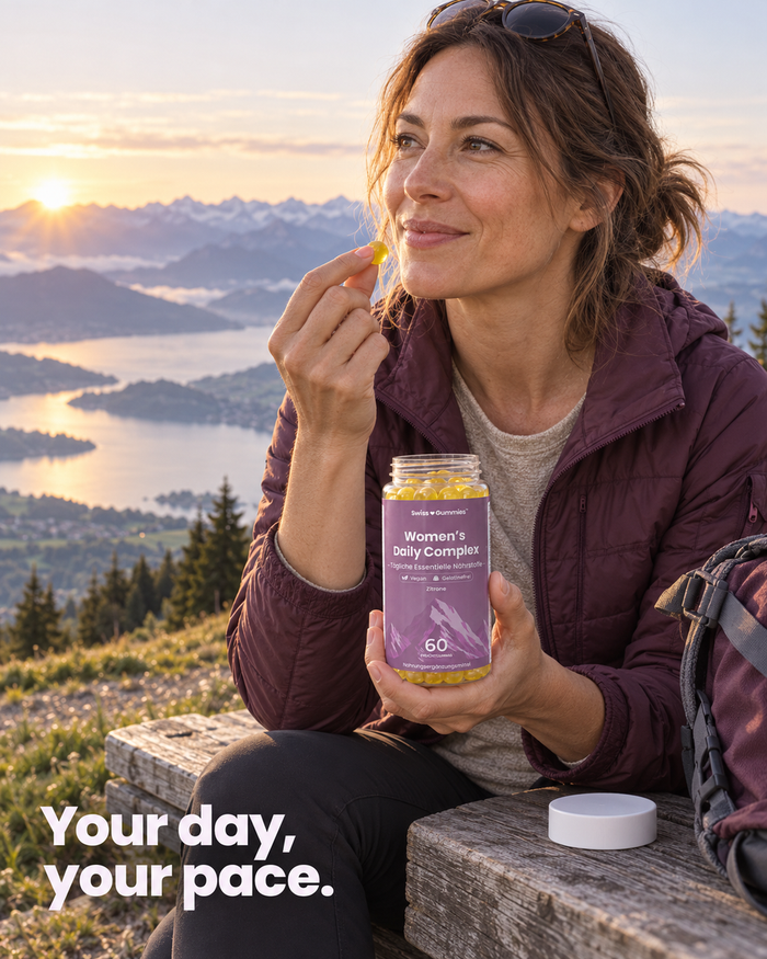 Swiss Gummies Women's Daily Complex: Your day, your pace.