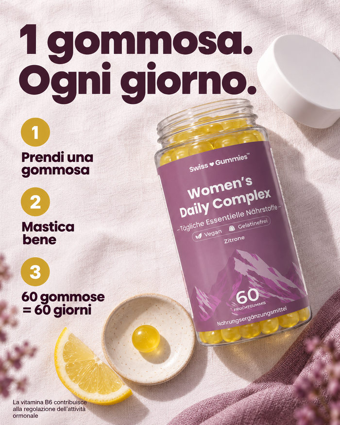 Swiss Gummies Women's Daily Complex: 1 gommosa. Ogni giorno.