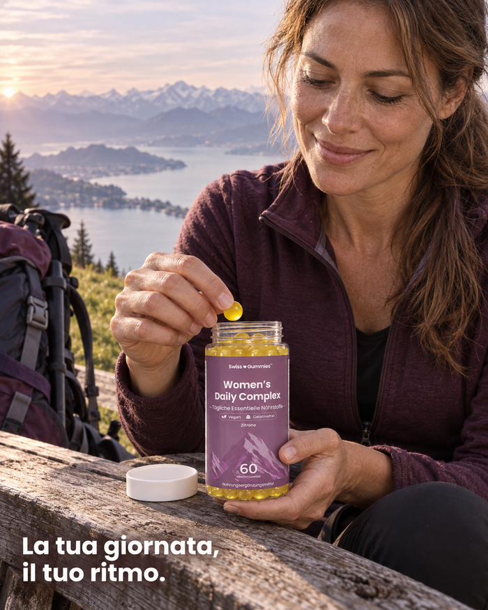 Swiss Gummies Women's Daily Complex: La tua giornata, il tuo ritmo.